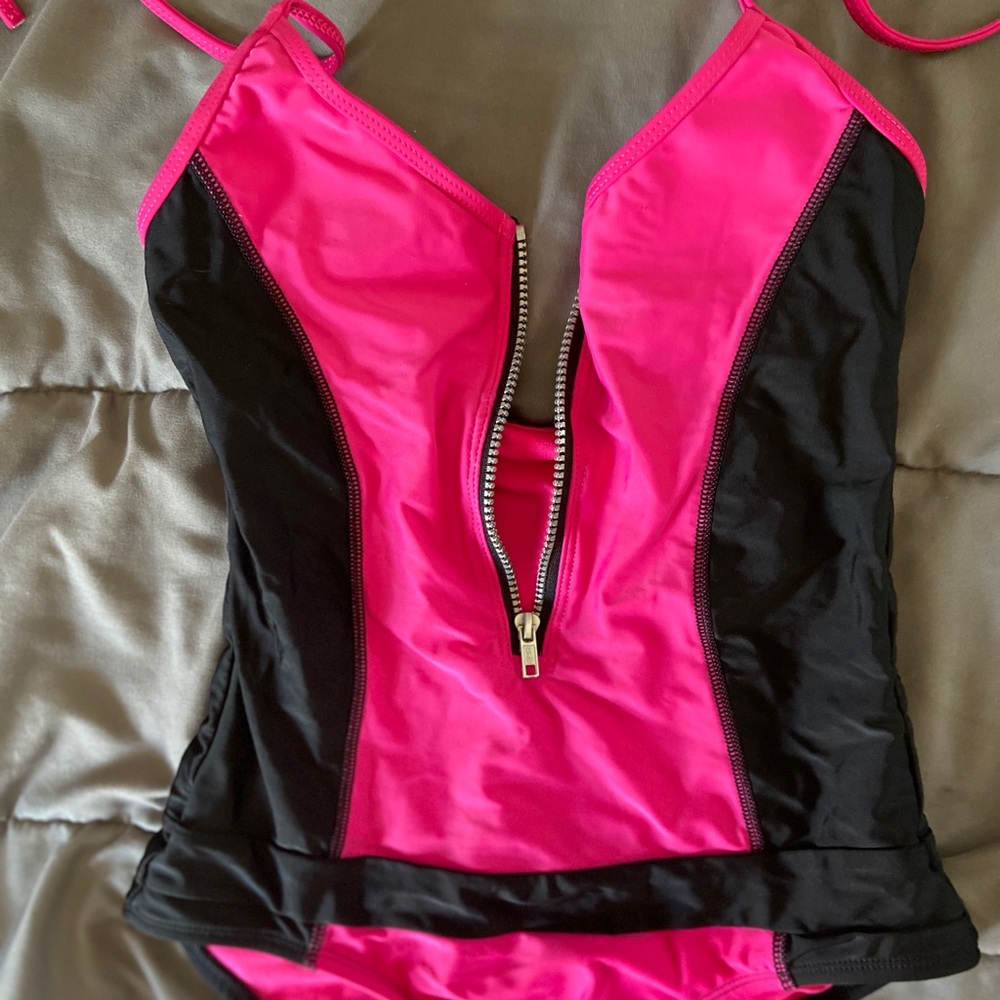 one piece zip up bathing suit